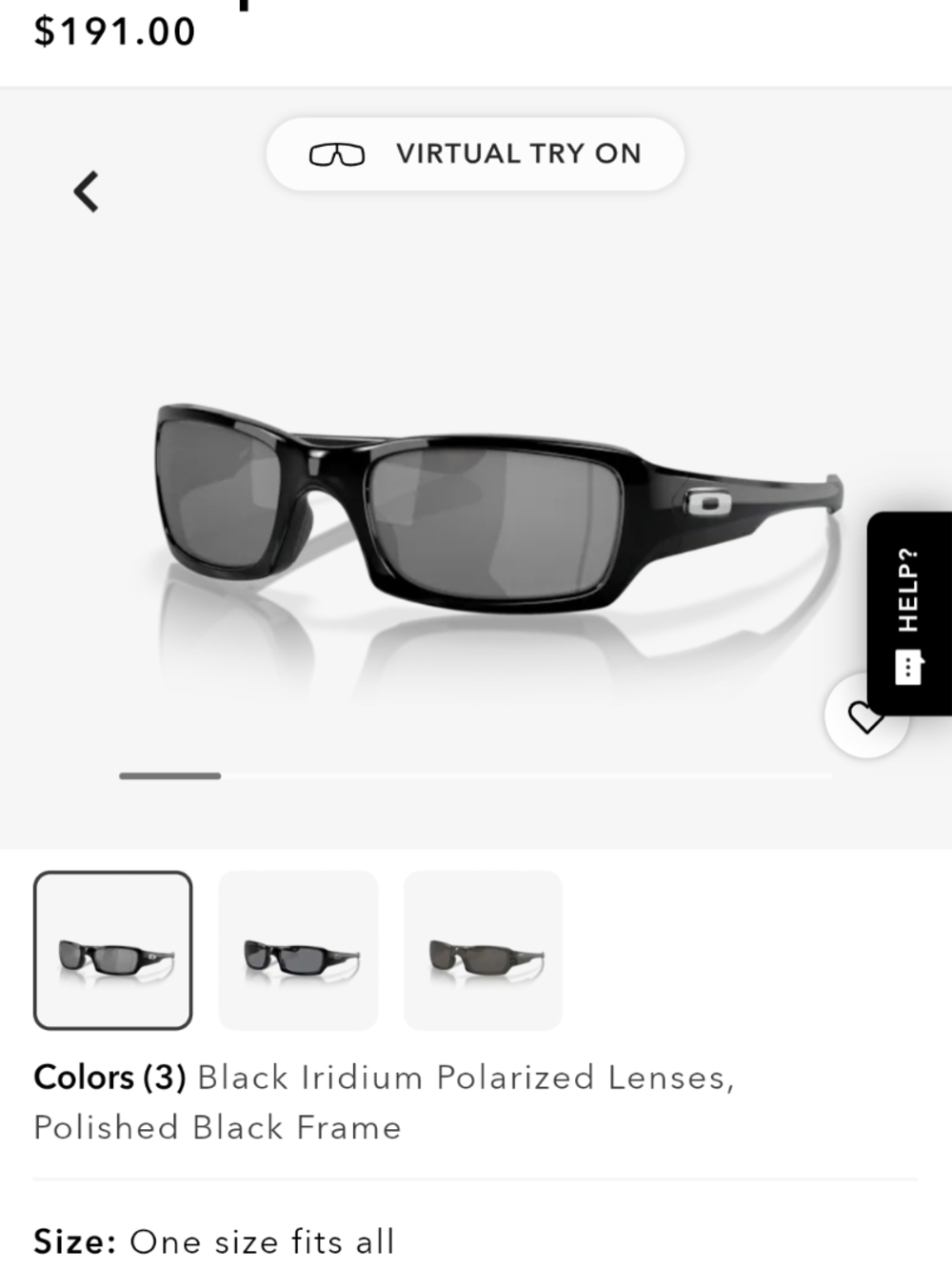 Oakley Polished Black Sunglasses with Dark Gray Lenses